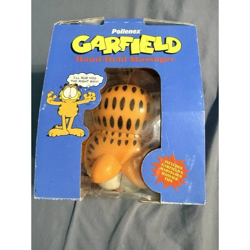 Vintage Garfield Hand Held Massager by Pollenex 1980's Used In Box
